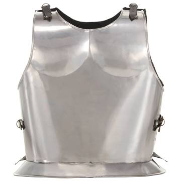 Medieval Knight Body Armour Cuirass Replica LARP - Silver Steel