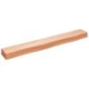 Light Brown Wall Shelf - Solid Oak, 80x10x6 cm | Hipomarket