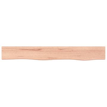 Light Brown Wall Shelf - Solid Oak, 80x10x6 cm | Hipomarket