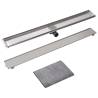 Stylish Linear Shower Drain 1030x140 mm - Stainless Steel