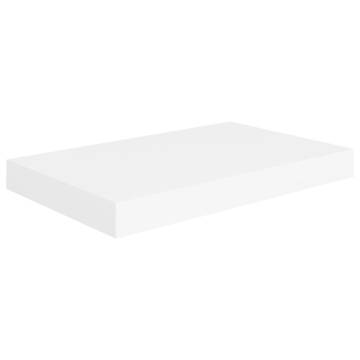 Stylish Floating Wall Shelves - Set of 4 - White MDF