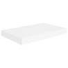 Stylish Floating Wall Shelves - Set of 4 - White MDF