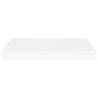 Stylish Floating Wall Shelves - Set of 4 - White MDF