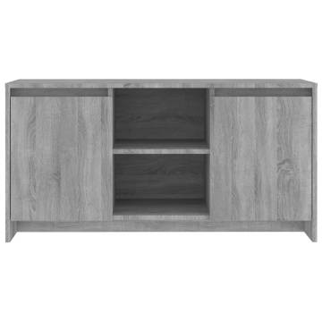 Stylish Grey Sonoma TV Cabinet - 102x37.5x52.5 cm