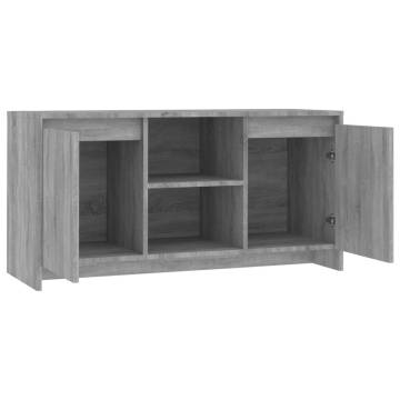 Stylish Grey Sonoma TV Cabinet - 102x37.5x52.5 cm