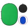 2 in 1 Oval Studio Background Screen Green and Blue 200x150 cm Colour blue and green 