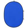 2 in 1 Oval Studio Background Screen - Green & Blue 200x150 cm