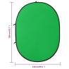 2 in 1 Oval Studio Background Screen - Green & Blue 200x150 cm