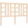 Solid Wood Bed Frame with Headboard - 140x190 cm | Hipo Market