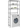 3-Tier Storage Rack Over Laundry Machine - Black, Durable & Versatile