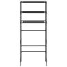 3-Tier Storage Rack Over Laundry Machine - Black, Durable & Versatile