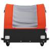 Bike Trailer Black and Orange - 45 kg Iron Cargo Carrier