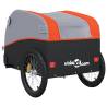 Bike Trailer Black and Orange - 45 kg Iron Cargo Carrier