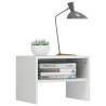 Elegant High Gloss White Bedside Cabinets - Set of 2