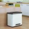 Hailo Pedal Bin Oko Duo Plus Size L 17 L+9 L White 0630-230 Colour white Number of bins 2 