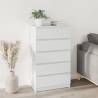 Drawer Cabinet White 60x36x103 cm Engineered Wood Colour white Quantity in Package 1 