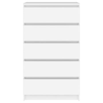 Elegant White Drawer Cabinet - 60x36x103 cm | HipoMarket