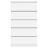 Elegant White Drawer Cabinet - 60x36x103 cm | HipoMarket