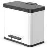 Hailo Pedal Bin Oko Duo Plus Size L - 17L + 9L White