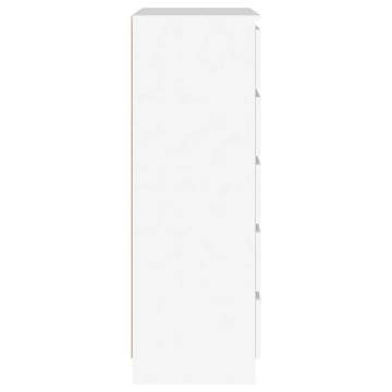 Elegant White Drawer Cabinet - 60x36x103 cm | HipoMarket