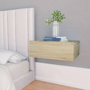 Floating Nightstands 2 pcs Sonoma Oak | Stylish & Practical