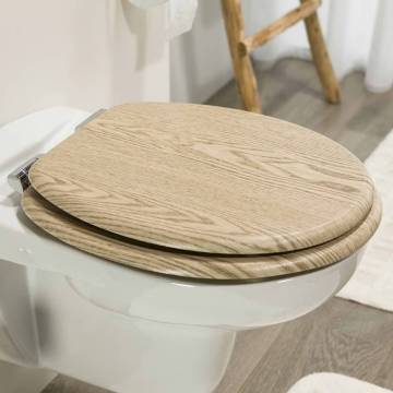 Tiger Soft-Close Toilet Seat - MDF Brown | HipoMarket UK