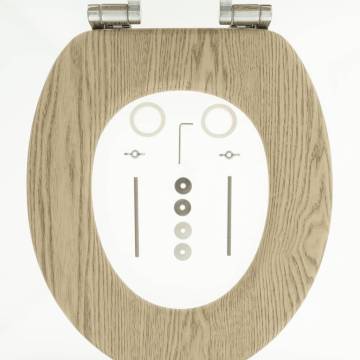 Tiger Soft-Close Toilet Seat - MDF Brown | HipoMarket UK