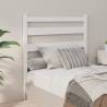 Bed Headboard White 106x4x100 cm Solid Wood Pine Colour white Size 106 x 100 cm Quantity in Package 1 