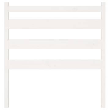 Stylish White Bed Headboard | Solid Pine Wood - 106x4x100 cm