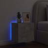 Stylish TV Wall Cabinet with LED Lights - Concrete Grey