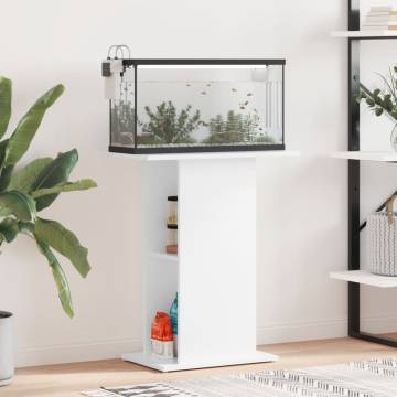 High Gloss White Aquarium Stand - Durable & Stylish | HipoMarket