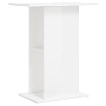 High Gloss White Aquarium Stand - Durable & Stylish | HipoMarket