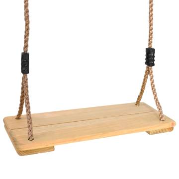 Board Swing 200 cm Solid Pinewood - Safe Outdoor Fun