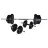 Barbell + 2 Dumbbell Set 60.5kg - Home Workout Equipment