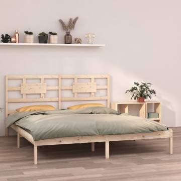 Solid Wood Bed Frame 180x200 cm Super King Size | Hipo Market