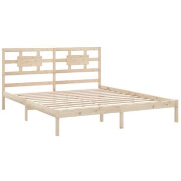 Solid Wood Bed Frame 180x200 cm Super King Size | Hipo Market