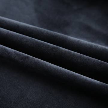 Blackout Curtains 2 pcs Velvet Black 140x175 cm - Stylish Privacy