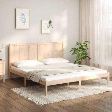 Solid Wood Pine Bed Frame 180x200 cm - Super King Size