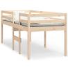 High Sleeper Bed 75x190 cm | Solid Wood Pine - Hipomarket UK