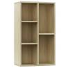 Stylish Sonoma Oak Book Cabinet - 50x25x80 cm | HipoMarket