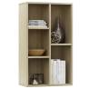 Stylish Sonoma Oak Book Cabinet - 50x25x80 cm | HipoMarket