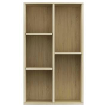 Stylish Sonoma Oak Book Cabinet - 50x25x80 cm | HipoMarket