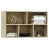 Stylish Sonoma Oak Book Cabinet - 50x25x80 cm | HipoMarket