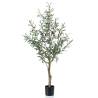 Emerald Artificial Olive Tree 115 cm in Plastic Pot Size 115 cm Quantity in Package 1 