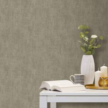 DUTCH WALLCOVERINGS Grey-Brown Wallpaper | Easy to Apply & Remove