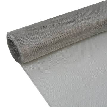 Durable Stainless Steel Mesh Screen 100x500 cm - Silver