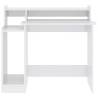 Trendy Desk with LED Lights - High Gloss White 97x45x90 cm