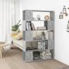 Book Cabinet Room Divider - Concrete Grey 100x24x155 cm