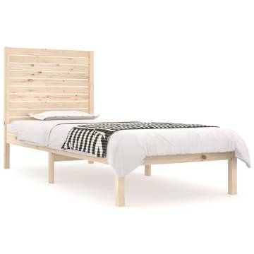 Solid Wood Bed Frame 75x190 cm - Small Single | Hipomarket