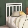 Stylish White Bed Headboard | Solid Pine | 106x4x100 cm